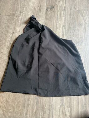 SHEIN size small black one shoulder tank top